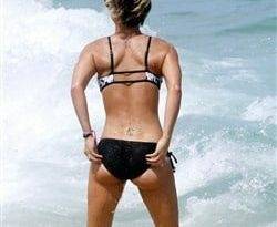 Kaley Cuoco Thick Booty Bikini Beach Pics on fanspics.net