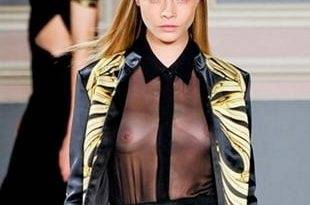 Cara Delevingne Topless Tits For Fashion on fanspics.net