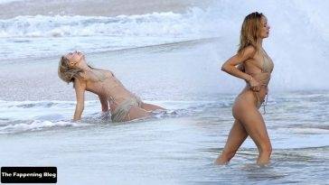 Kimberley Garner Shows Off Her Sexy Figure on the Beach in St Barts on fanspics.net