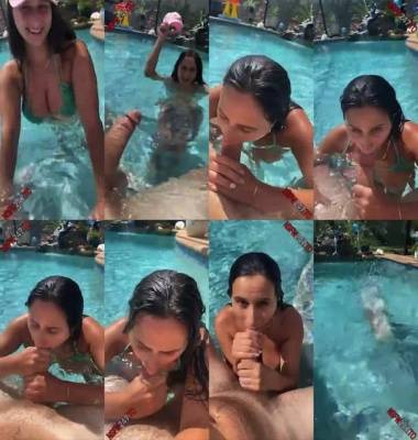 Ashley Adams swimming pool blowjob snapchat premium 2021/09/08 on fanspics.net