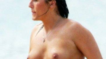 Fat Jessie Wallace Topless in the Caribbean on fanspics.net