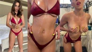 Christina Khalil Nude Shower Bikini Striptease Video  on fanspics.net