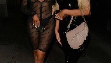 Jess & Eve Gale Head For a Night Out at Tape Nightclub in London on fanspics.net