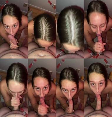 Just WingIt - giving blowjob to her boyfriend on fanspics.net