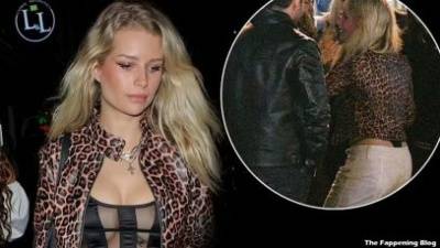 Lottie Moss Puts on a Sexy Display Stepping Out For a Night of Fun With Friends in London on fanspics.net