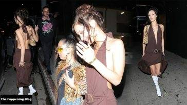 Braless Bella Hadid Leaves Craig 19s After Dinner on fanspics.net