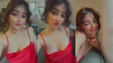 Mia Alves Teasing in Red Dress Video  on fanspics.net