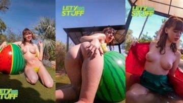 Lety Does Stuff Nude Watermelon Patreon  on fanspics.net