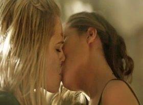 Eliza Taylor & Alycia Debnam-Carey 13 Lesbian in The 100 (No Music) Sex Scene on fanspics.net