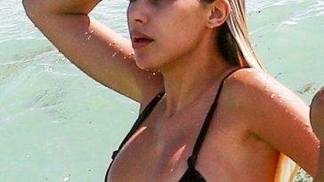 Alexa Dellanos Nip Slip at the Beach on fanspics.net