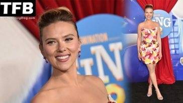 Scarlett Johansson Looks Beautiful at the Premiere of Illumination 19s 18Sing 2 19 in LA on fanspics.net