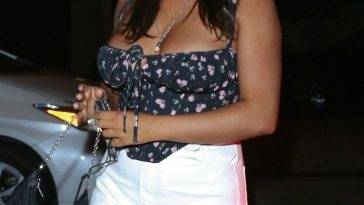 Kalani Hilliker Shows Off Her Tits as She Arrives at Catch in WeHo on fanspics.net