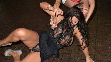Drunk Simone Reed Upskirt In See Through Panties and Top on fanspics.net