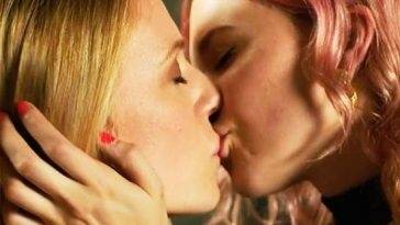 Emma Bell & Paige Elkington Lesbian Kiss Scene from 'Relationship Status' on fanspics.net