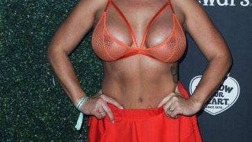Courtney Tillia Shows Off Her Nude Boobs at the 2021 Maxim Halloween Party on fanspics.net