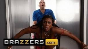 Brazzers 13 Ebony BBW Maserati Gets Stuck in Elevator on fanspics.net