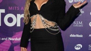 Tallia Storm Shows Off Her Sexy Tits at the Music Industry Trusts Award 2021 on fanspics.net