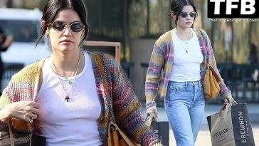 Lucy Hale Goes Braless on a Grocery Run to Erewhon on fanspics.net