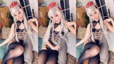 Belle Delphine Nude Onlyfans Black Bat Lingerie  on fanspics.net