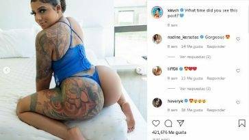 KKVSH Tatted Ebony Whore Teasing Ass OnlyFans Insta  Videos on fanspics.net