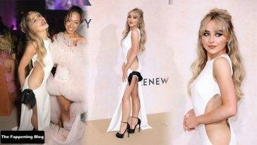 Sabrina Carpenter Looks Hot Without Underwear at the amfAR Gala Cannes 2022 in Cap d’Antibes on fanspics.net