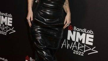 Lottie Moss Looks Hot in a Leather Dress at the NME Awards on fanspics.net
