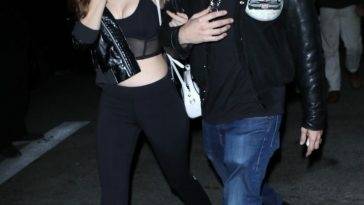 Barbara Palvin & Dylan Sprouse Leave The Nice Guy After Partying All Night on fanspics.net