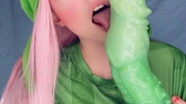 Belle Delphine Monster Dildo Blowjob  Video on fanspics.net