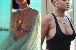 Rihanna's Fat Tits And Hard Nipple Pokies on fanspics.net