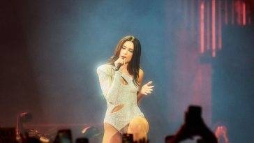 Dua Lipa Looks Hot on Stage During Her Future Nostalgia Tour (14 Pics + Video) on fanspics.net