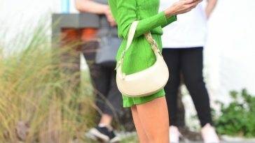 Leggy Charlotte McKinney Stands Out in Vibrant Colors Leaving the Edition Hotel in Miami - Charlotte on fanspics.net