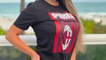 Claudia Romani Supports AC Milan in a New Sexy Shoot on fanspics.net