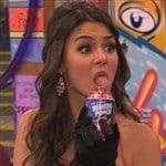 Victoria Justice Simulates Oral Sex On A Can on fanspics.net