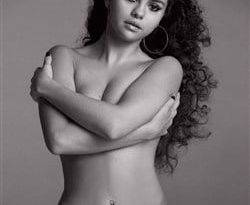 Selena Gomez Nude Outtake From V Magazine on fanspics.net