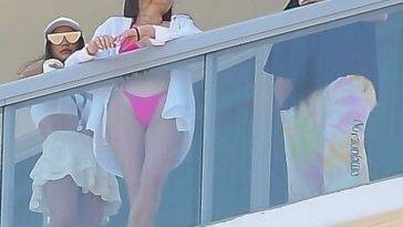 Scott Disick & Rebecca Donaldson Enjoy the View From Their Hotel Balcony in Miami on fanspics.net