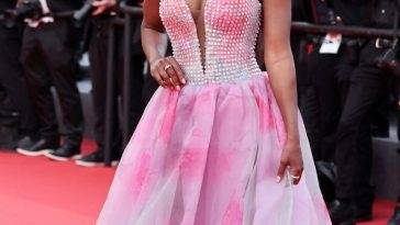Aja Naomi King Shows Off Her Sexy Tits at the 75th Annual Cannes Film Festival on fanspics.net