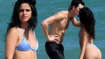 Camila Cabello & Shawn Mendes Enjoy the Beach in Miami on fanspics.net