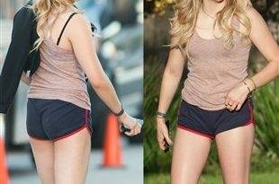 Chloe Grace Moretz Out In Dirty Booty Shorts on fanspics.net