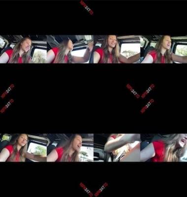 Dani Daniels public show in car while driving snapchat premium 2021/02/27 on fanspics.net