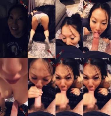 Asa Akira POV blowjob & cum on boobs snapchat premium 2020/01/29 on fanspics.net