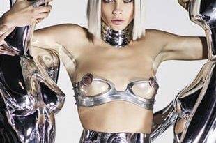 Cara Delevingne's Futuristic Nipples In GQ on fanspics.net