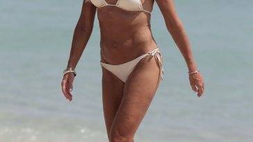 Kelly Bensimon Hits the Beach in Miami on fanspics.net