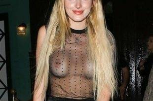 Bella Thorne With Her Boobs Out In A Completely See Thru Top on fanspics.net