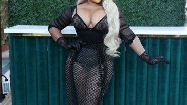 Lil Kim Shows Off Her Nude Boobs at the 2022 Pegasus World Cup at Gulfstream Park on fanspics.net