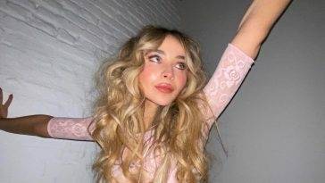 Sabrina Carpenter Looks Sexy in Pink on fanspics.net