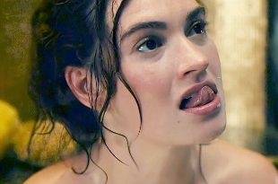 Lily James Nude Scene From "The Pursuit of Love" on fanspics.net