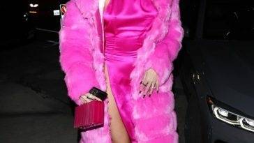 Nicole Williams English Rocks All Pink For Dinner in Santa Monica - Britain on fanspics.net