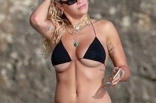 Rita Ora Ample Under Boob Bikini Pics on fanspics.net