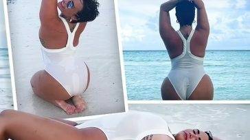 Demi Lovato Enjoys Her Vacation in The Maldives (5 Photos + Video) on fanspics.net