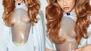 Zendaya Flaunts Her Tits For Interview Magazine (10 Pics + Video) on fanspics.net